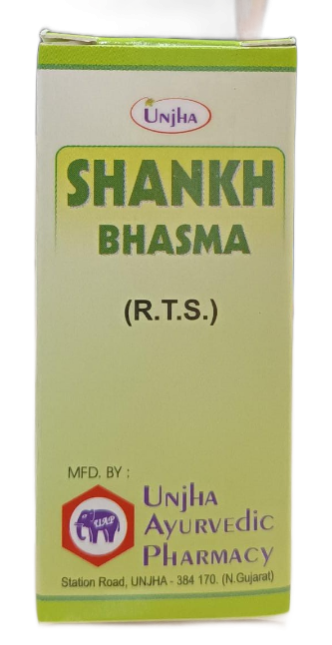 UNJHA Shankh Bhasma – Ayurvedic Support for Digestive Health & Acidity Balance | 10 g